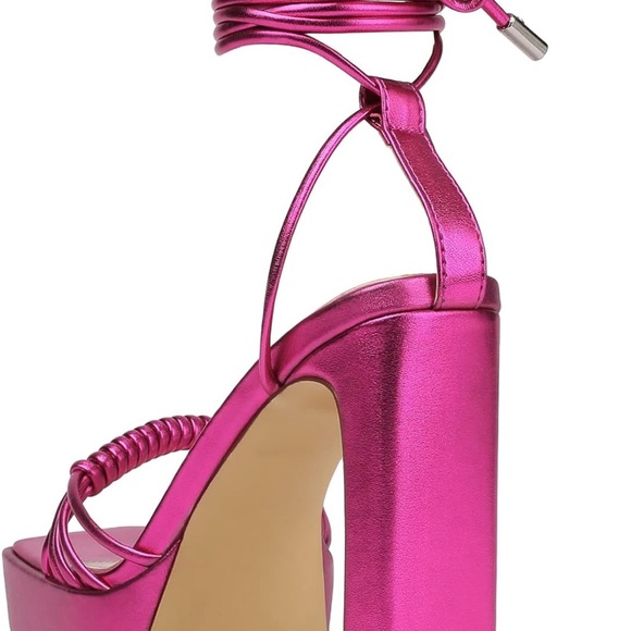 Reitoye Women's👱🏽‍♀️Open Toe Platform Chunky Party High Heel Sandals👡Sz 9 - Picture 8 of 12